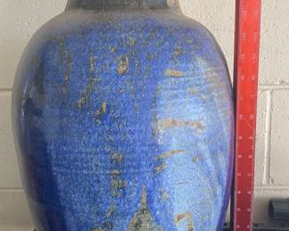 Large hand thrown ceramic lamp base