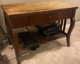 Antique table with one drawer