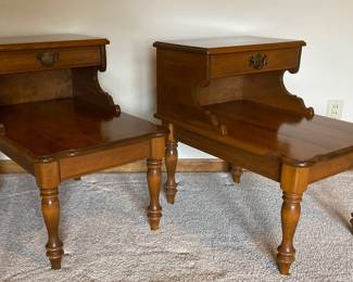 Pr. of vintage Early American end tables