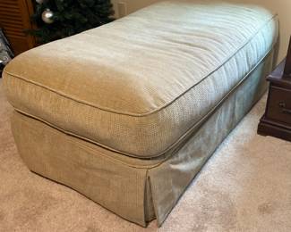 Large fabric ottoman 