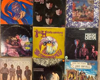 Variety of vintage LPs