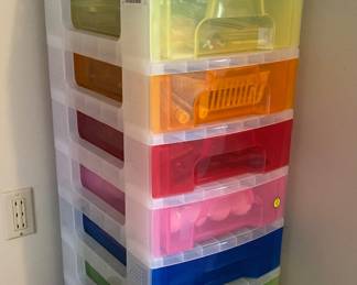 Multi-color stacked organizer