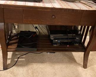 Antique table with drawer