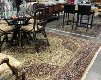 Beautiful Oriental Rugs, large one is 8 x 10.6 Indo Tabriz,  wool pile hand woven in India