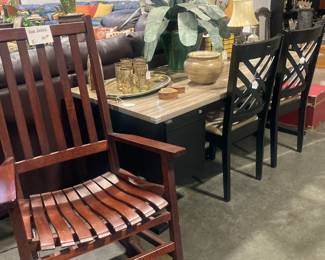 Rocker, Dining chairs (2)