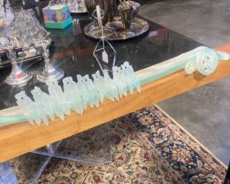 Glass sculpture by Brazilian artist, Eduardo Prado 