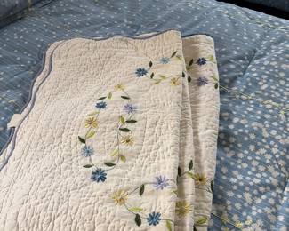 Twin quilts and shams 