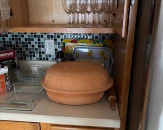 Pyrex  / Roberto’s pottery roaster 