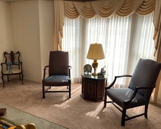 Pair of chairs, misc 