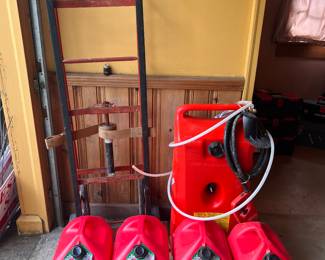 Fuel cans, fuel carrier, appliance hand trucks 