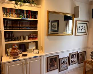 Mirror, prints, misc 