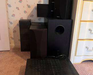Onkyo receiver and speakers with sub