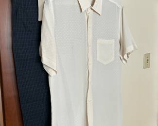 Men’s clothing, shoes , belts and ties.