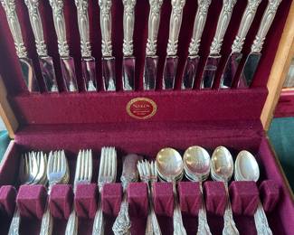 Sterling flatware.