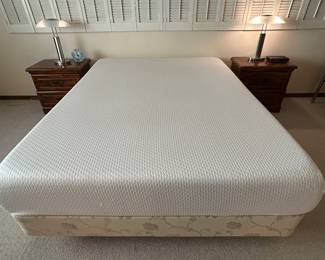 Plush memory foam mattress.