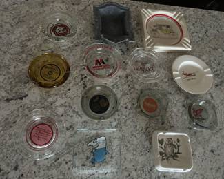 Vintage ashtrays.