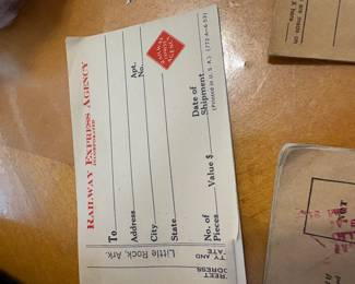 Dining Room - Vintage Railway Express docutment