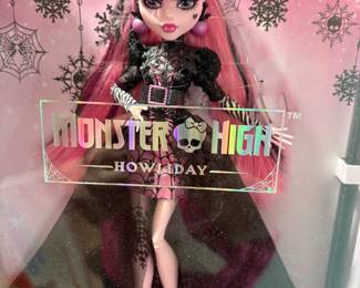 Close up of Monster Doll - new in box