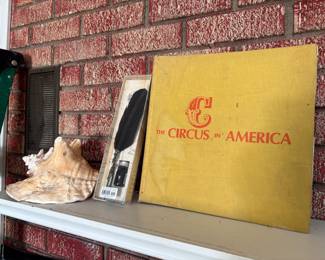 Books galore in this house - These are items on fireplace mantel