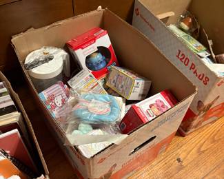 Bedroom 1 - boxes of items