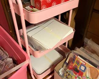 Bedroom 1 - more items and same pink shelf