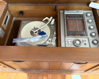 Inside of vintage stereo