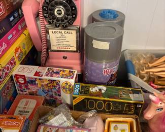 Downstairs - mre toys, Phone in background