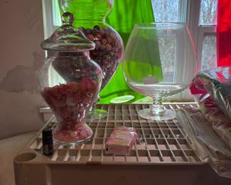 Dining Room - Lovely glass Jars with contents