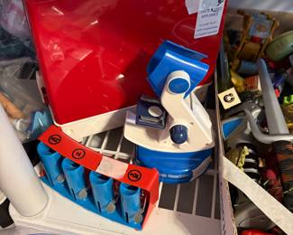 Downstairs - more toys