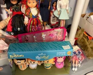 Downstairs - Various types of Dolls, toys