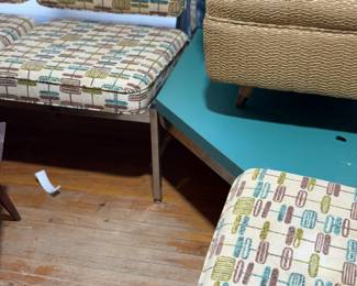 Another view of the corner table to the MCM sofa/chair combination