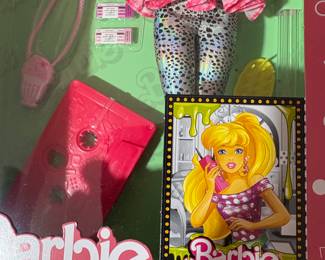 Close up of previous Barbie - new in box