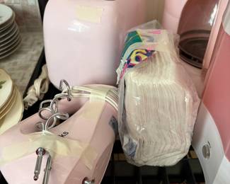 Kitchen - Appliances including mixer, toaster and napkins