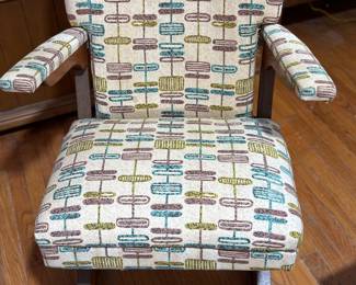 Vintage MCM rocker (front view)