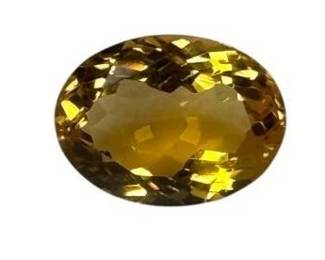 3.22 Carat Natural Citrine (Oval Fancy Cut)