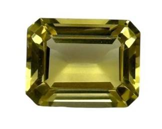 13.70 Carat Natural Citrine (Emerald Cut)