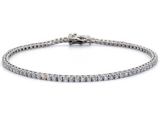 2 Carat Diamond Tennis Bracelet in 14k White Gold