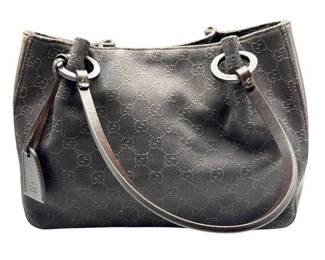 Gucci Dark Brown Microguccissima Leather Shoulder Bag