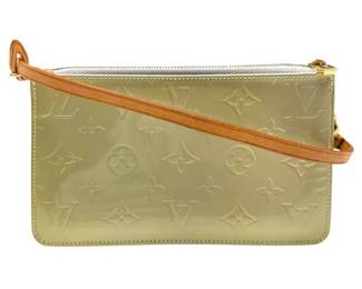 Louis Vuitton Light Green Monogram Vernis Pochette