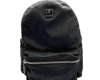 MCM Black Nylon Visetos Backpack