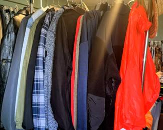 Men's coats & sweaters, sizes M - 2XL