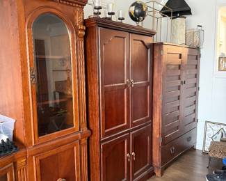 Armoire/entertainment centers. 