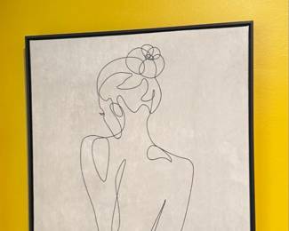 Stupell Industries Minimal Woman Line Drawing Canvas Art