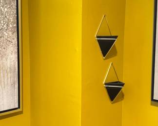 Umbra Trigg Wall Sconces with Black Planters