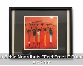 Jan Eelse Noordhuis Feel Free II Framed Art Print