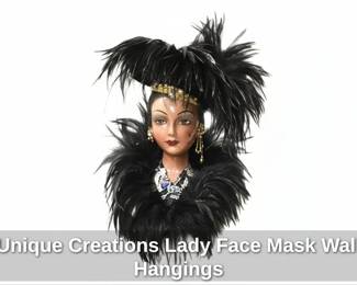 Unique Creations Lady Face Mask Wall Hangings