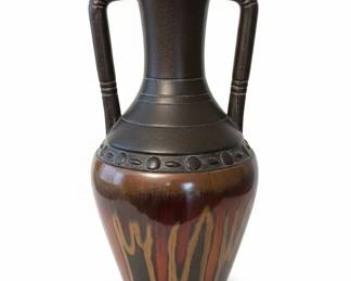 Italian Ceramic Double Handled Art Vase