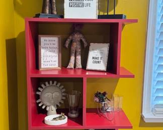 Bronze Abstract Face Sculpture with Hands