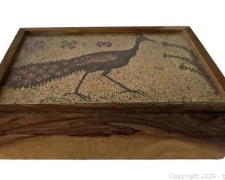 Small Wooden Box with Velvet Lining Jerusalem