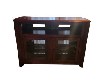 Tech Craft AWC5036 Up to 50in Walnut Finish Hi Boy 36in High Credenza
